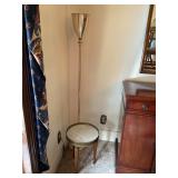 Vintage floor lamp and plant stand