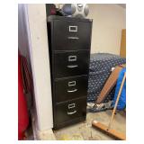 Black filing cabinet