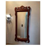 Marble top table and wall mirror