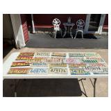 Assorted Indiana license plate plates