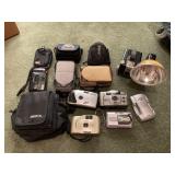 Assorted cameras
