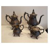 Silver plated tea set