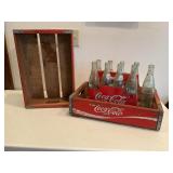 Coca-Cola crates and bottles