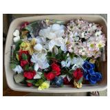 Assorted artificial flowers