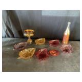 Grape Trinket Dishes/Carnival Glass