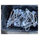 Assorted plastic hangers