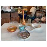 Vase and Assorted glass