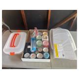 Assorted baking supplies