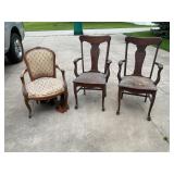 3 Antique chairs