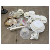 Vtg weeding cake stands