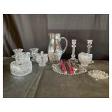 Clear Glass, Candle holders, Water pitcher