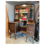 Antique 1923 Schrenk & Co Mirrored Vanity