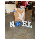 Noel Letters and assorted wrapping paper