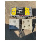 Folding shop table and ramps