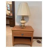 Night stand and lamp