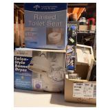 Salon Style Bonnet Dryer, Raised Toilet Seat, Misc