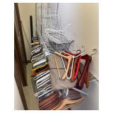 Hangers and wire baskets