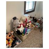 Large lot stuffed animals