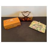 Lucite purse and storage
