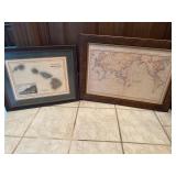 2 map prints