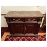 Bernhardt side table with marble top