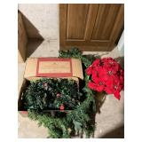 Balsam Hill 2 pc garland w lights and decor