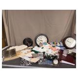 Placemats, clocks, fabric, misc.