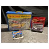 Matchbox case, cars