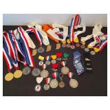 Vintage Miscellaneous Swimming Medals and Ribbons