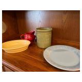 3 Longaberger Pottery and 1 Fiesta