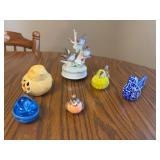 Staunton Clair paperweight and bird decor