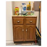Cabinet and Misc. Items on Top of Cabinet