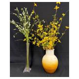 Vases with Artificial Flowers