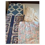 3 Small Quilts and a Coverlet