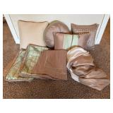 Queen size bed skirt and accessories