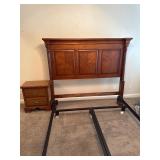 Queen size bed and nightstand