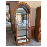 Arched curio cabinet