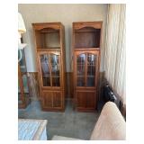 2 curio cabinets