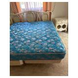 French provincial king size bed and 2 nightstands