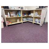 L shaped shelving unit