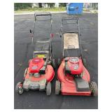 2 Push mowers