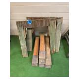 Wood sawhorses