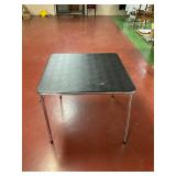 Card table with two chairs