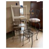 Plant Stand, shelves, and Stool