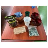 Flower pots, Kokomo brick, etc