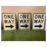 One way signs