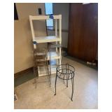 Plant Stand, shelves, and Stool