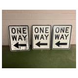 One way signs