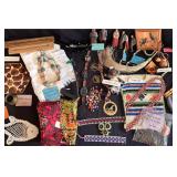 Artifacts and handmade items from around the world