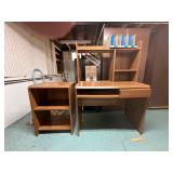 Desk and Shelf